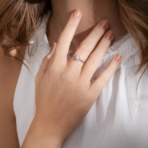 Diamanti Anversa - anello solitario Valentino