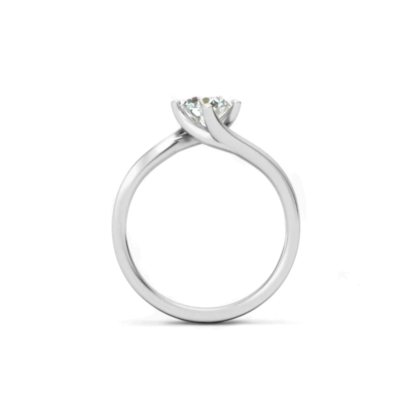 Set Di 2 Anelli Sole E Luna - Regolabili, In Rame Con Zirconi, Placcati Oro E Argento 14K - Gioiello Donna Romantico