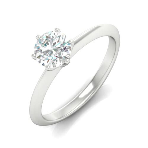 Diamanti Anversa anello solitario tiffany oro bianco