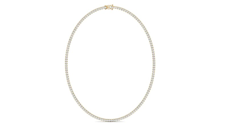 Diamanti Anversa - collana diamanti tennis oro giallo