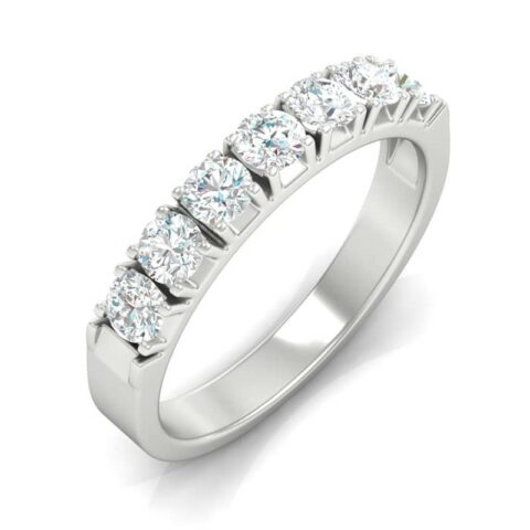 Anello Eternity Veretta a giro con Cubic Zirconia Bianchi mm 5 in