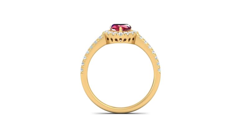 Diamanti Anversa anello rubino cuore