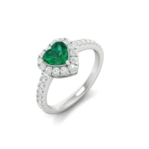 Diamanti Anversa - smeraldo cuore e diamanti