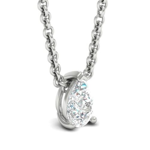 Collana punto luce diamante – taglio goccia