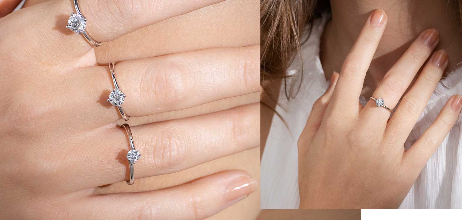 anello fidanzamento solitario modello Valentino con diamante